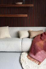 Zapotec soft spicy red recycled throw