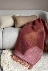 Zapotec soft spicy red recycled throw
