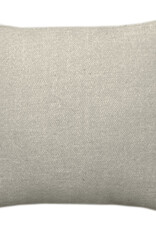 Beige double faced recycled wool square cushion