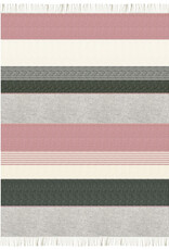 Festivity wool throw dawn pink
