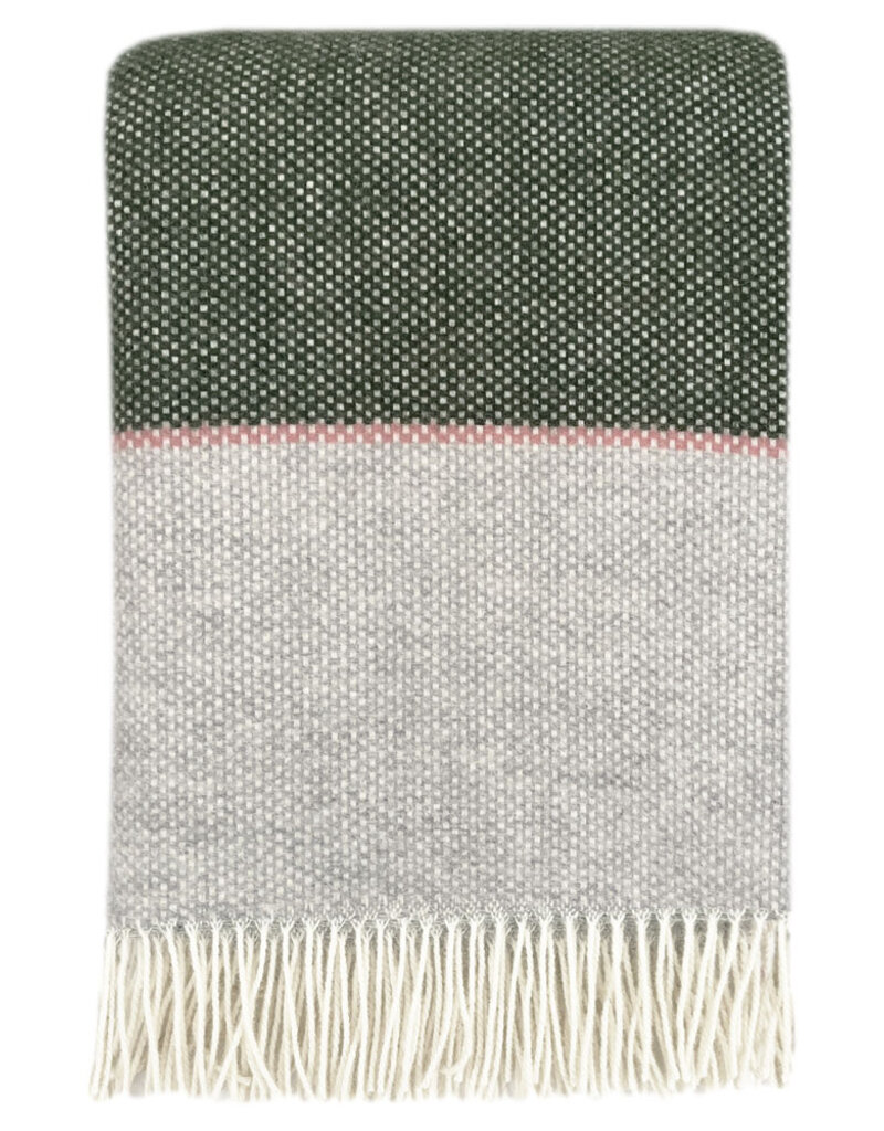 Festivity wool throw dawn pink