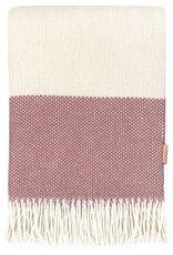 Festivity wool throw dawn pink