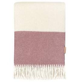 Festivity wool throw dawn pink