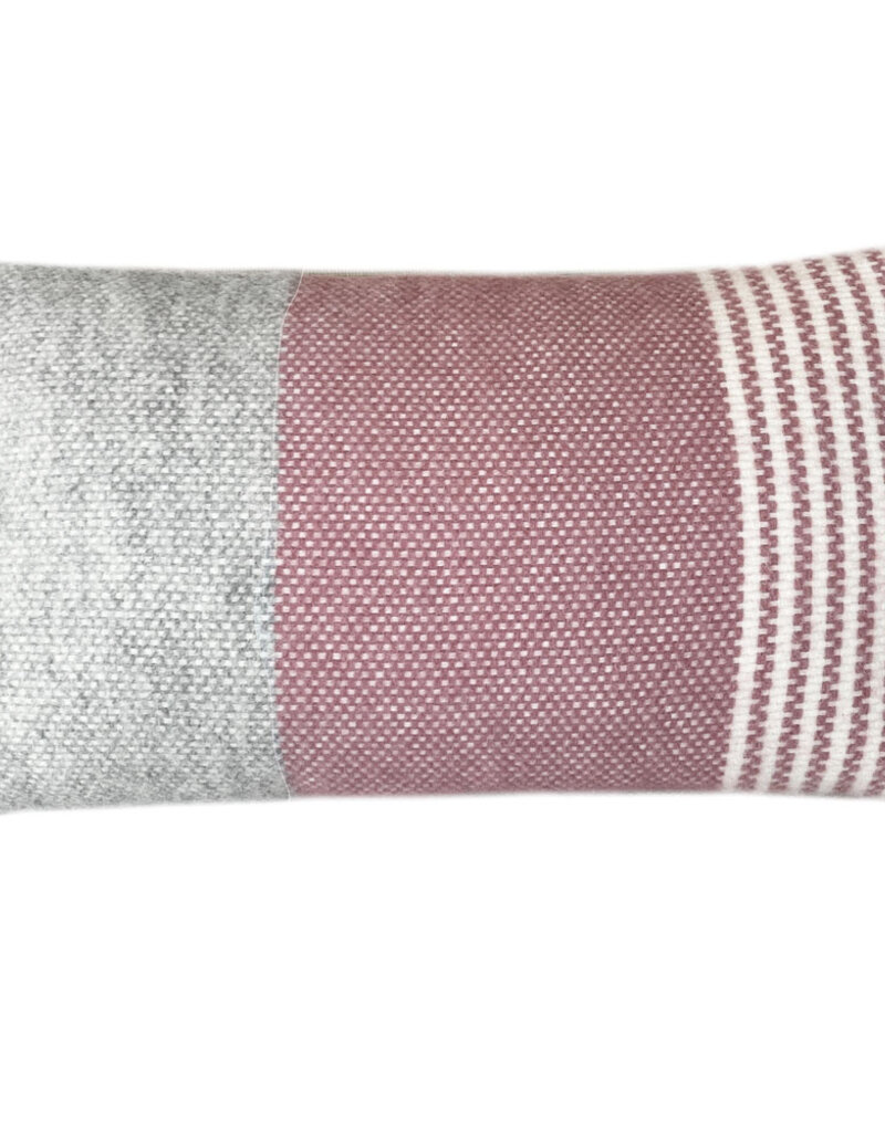 Festivity wool cushion dawn pink rectangle