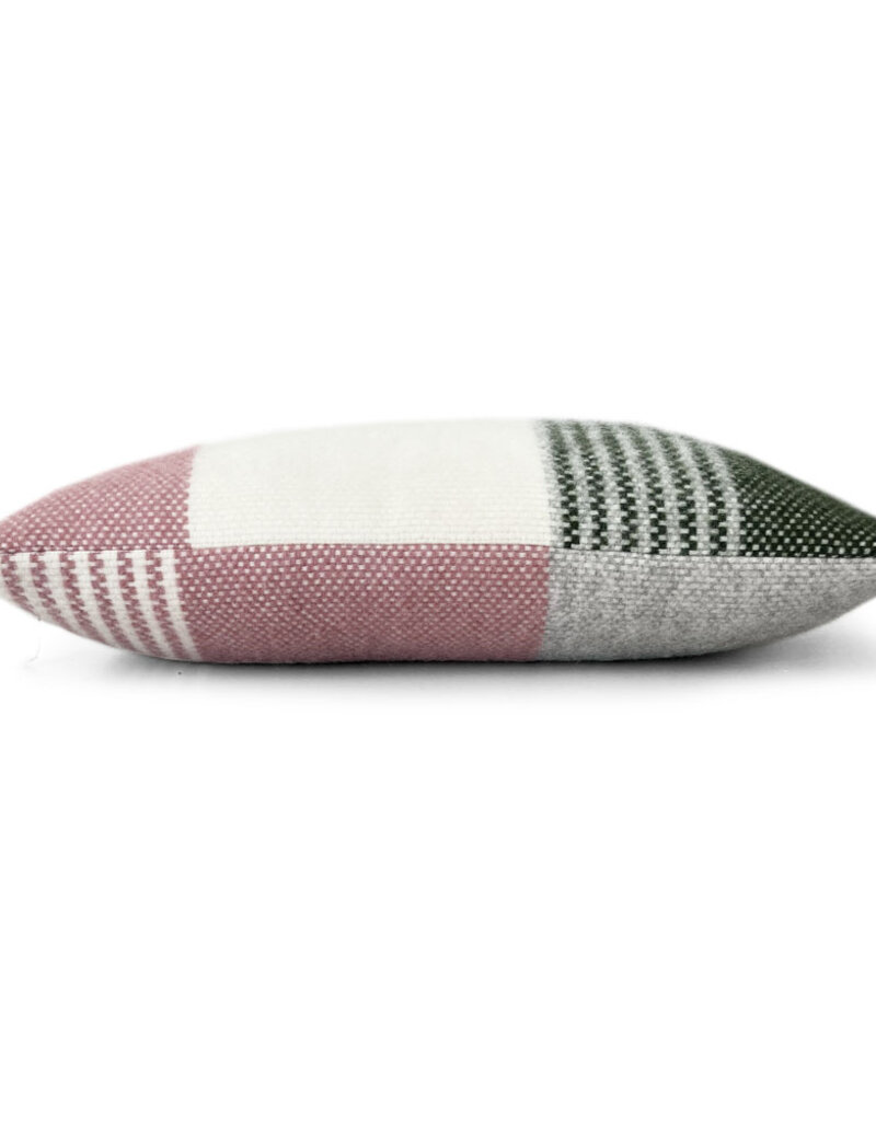 Festivity wool cushion dawn pink rectangle