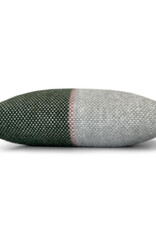 Festivity wool cushion dawn green square