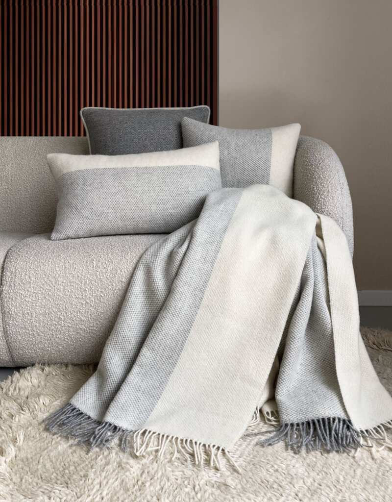 Easy nature wool grey throw