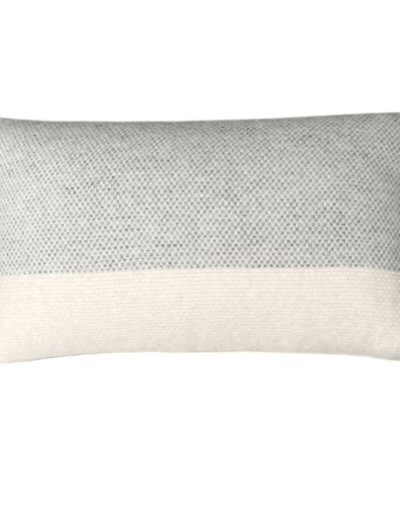 Easy nature wool cushion grey rectangle
