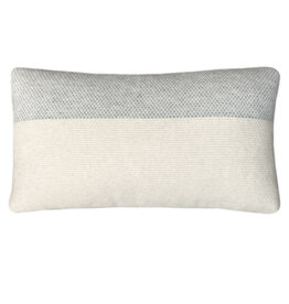 Easy nature wool cushion grey rectangle