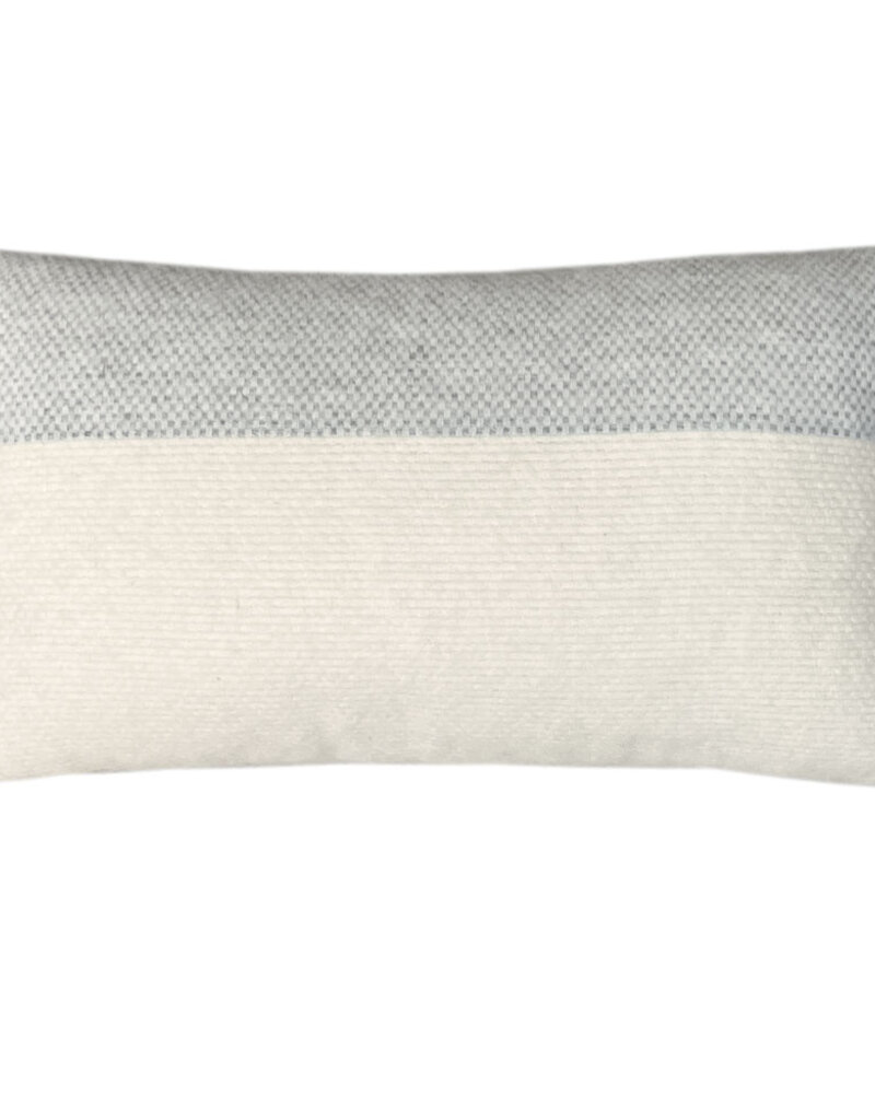 Easy nature wool cushion grey rectangle