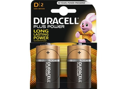  Duracell Plus Power MN1300 D Batterij BL2 