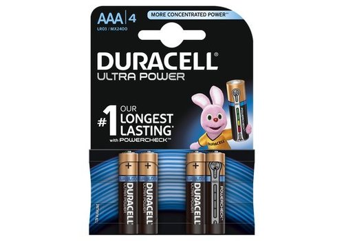  Duracell Ultra Power MX2400 AAA BL4 