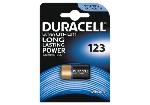  Duracell Ultra Lithium CR123A - DL123A 3V Batterij BL1 