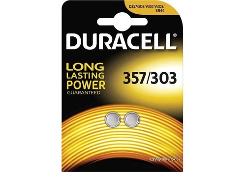  Duracell D 357/303 SR44 Ziveroxide Knoopcel BL2 