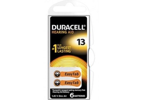  Duracell Activair DA 13 PR48 Gehoorbatterijen BL6 