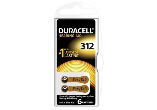  Duracell Activair DA 312 PR41 Gehoorbatterijen BL6 