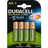 Duracell Recharge Ultra DX1500 HR6 AA 2500mAh Oplaadbare Batterijen BL4