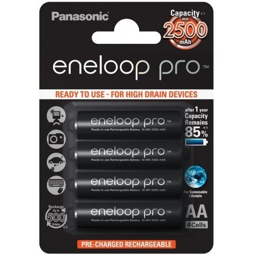  Panasonic ENELOOP PRO AA 2500 mAh Oplaadbare Batterijen  BL4 