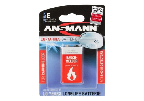 Ansmann 9V Lithium Batterij BL1   Ansmann 9V Lithium Batterij BL1