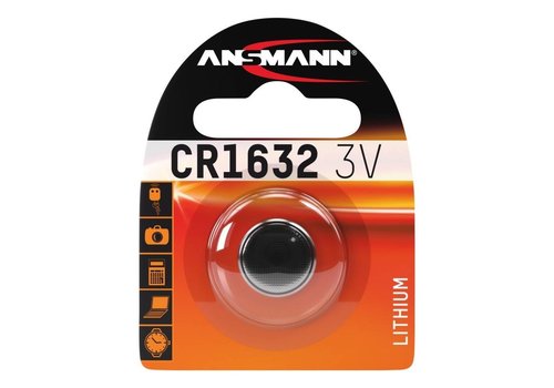 Ansmann CR1632 3V Lithium Knoopcel BL1   Ansmann CR1632 3V Lithium Knoopcel BL1