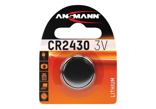 Ansmann CR2430 3V Lithium Knoopcel BL1   Ansmann CR2430 3V Lithium Knoopcel BL1