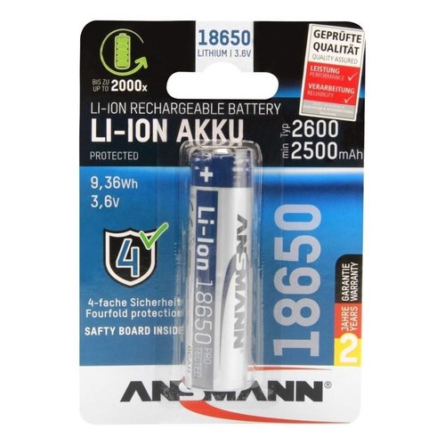  Ansmann Li-Ion battery 18650 2600 mAh 