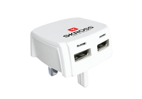  Skross Reisadapter UK USB Ongeaard 