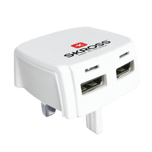  Skross Reisadapter UK USB Ongeaard 