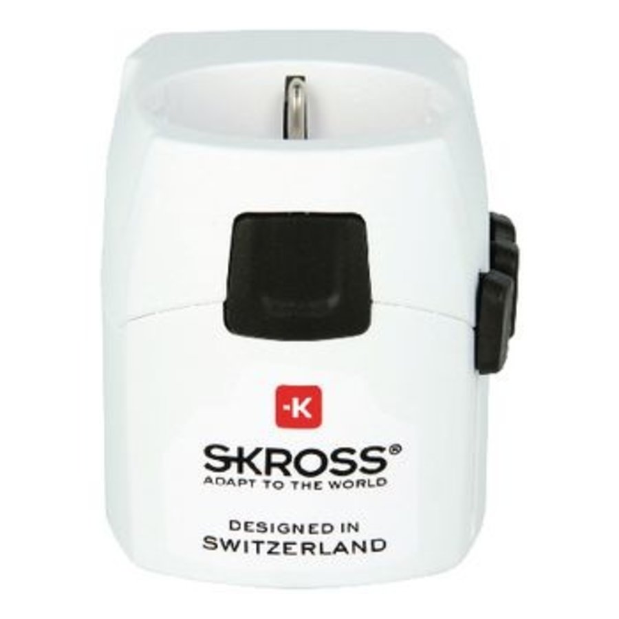 Reisadapter Wereld PRO+ USB Geaard