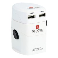 Reisadapter Wereld EVO USB Ongeaard