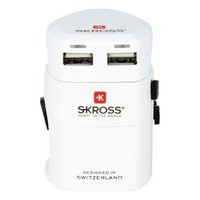 Reisadapter Wereld EVO USB Ongeaard