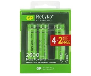 ga zo door herinneringen Voorstellen GP ReCyko+ herlaadbare batterijen 2600 mAh BL4-2 - Energie-shop.be