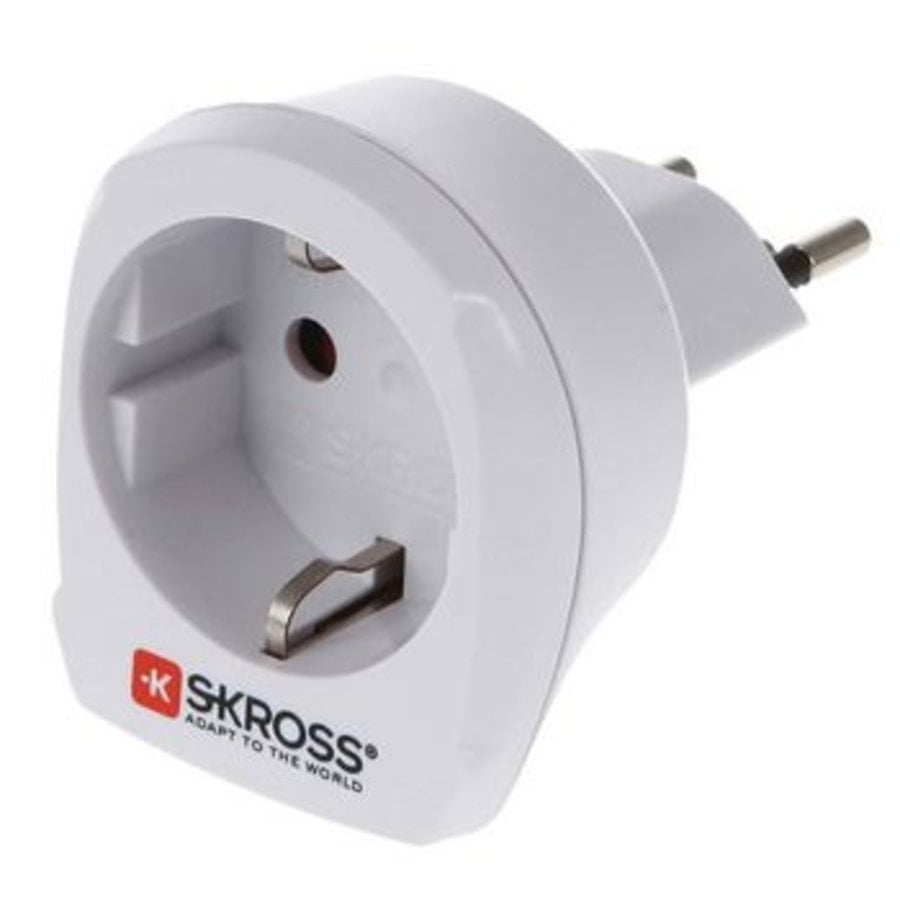 SKross | Travel Adapter | Europe-to-Switzerland Earthed