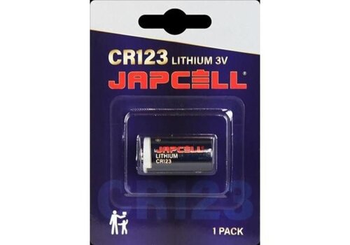  Japcell CR123 Pro Lithium Batterij 3V Blister 1 