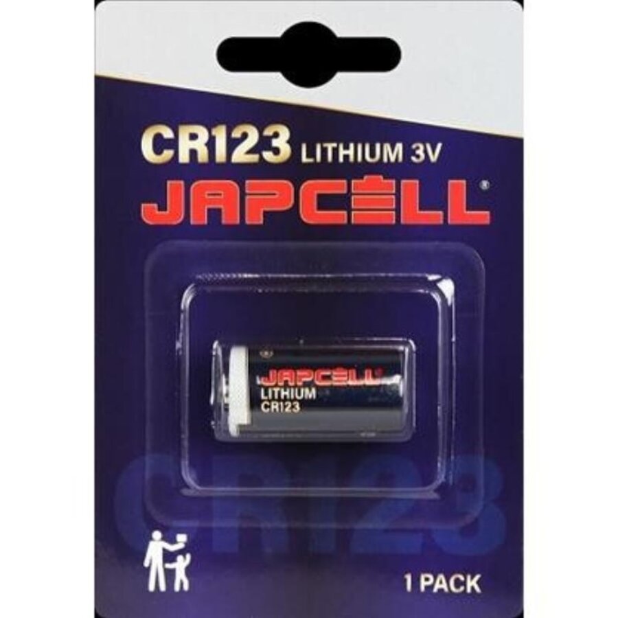 CR123 Pro Lithium Batterij 3V Blister 1