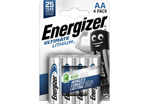  Energizer Ultimate AA Lithium L91 BL4 