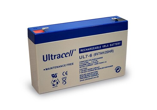  Ultracell VRLA / Loodbatterij UL 6v 7000mAh 