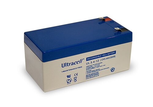  Ultracell VRLA / Loodbatterij UL 12v 3400mAh 