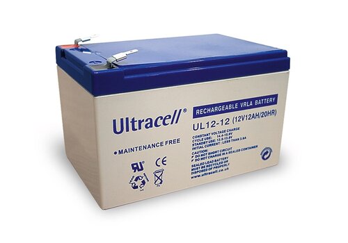  Ultracell VRLA/Leadbattery UL  12v 12000mAh 