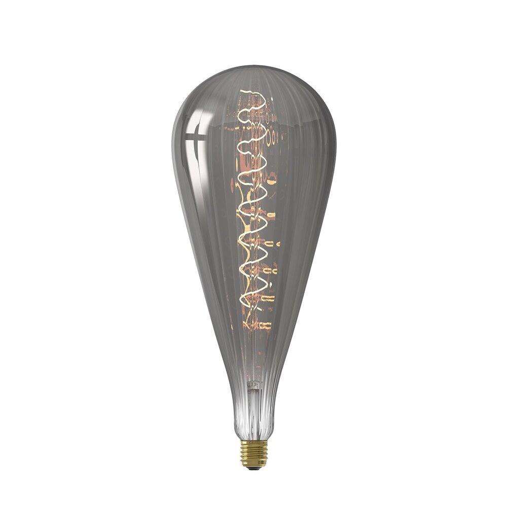 Calex Calex Malaga LED Lampe Ø160 - E27 - 90 Lumen - Titan - Vintage Lampe