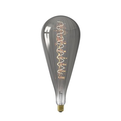 Calex Malaga LED Lampe Ø160 - E27 - 90 Lumen - Titan - Vintage Lampe