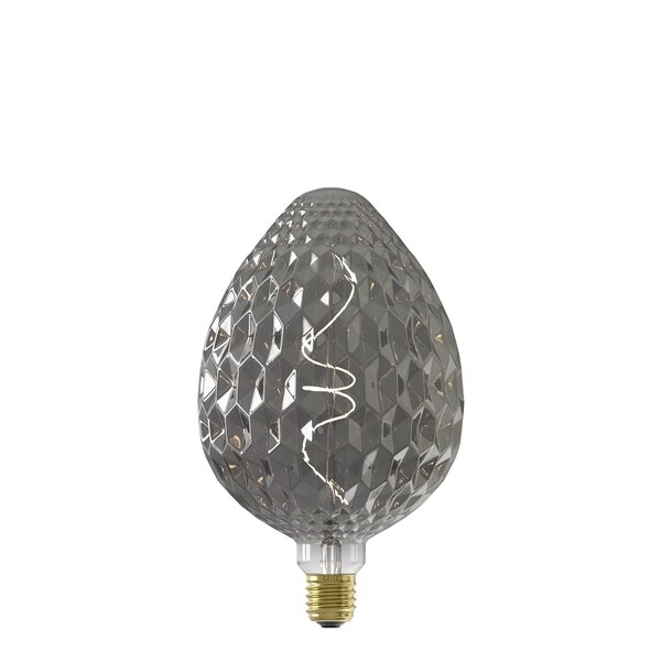 Calex Calex Sevilla LED Lampe Ø150 - E27 - 60 Lumen - Titan - Vintage Lampe