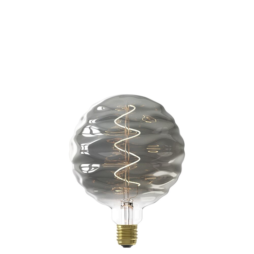 Calex Calex Bilbao LED Lampe Ø150 - E27 - 60 Lumen - Titan - Vintage Lampe