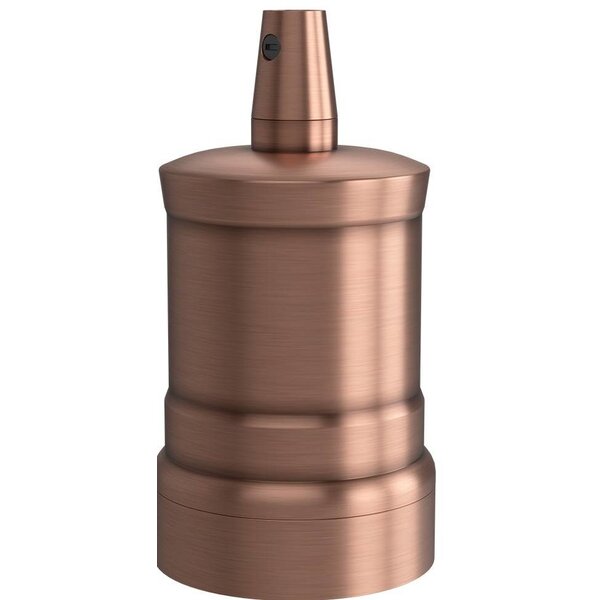 Beleuchtungonline Calex Lampenhalter E27 – Ø47mm – H42mm - Kupfer - Vintage Lampe