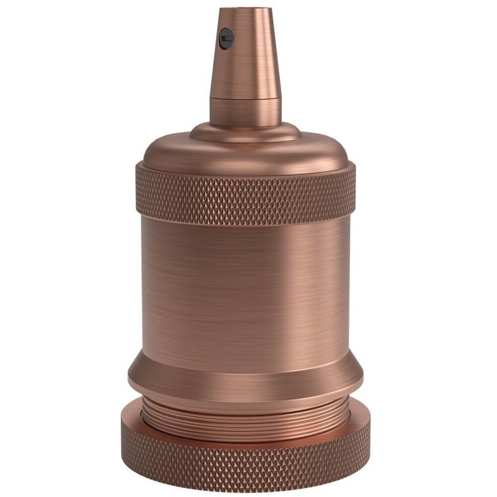 Beleuchtungonline Calex Lampenhalter E27 – Ø50mm – H71mm - Kupfer - Vintage Lampe