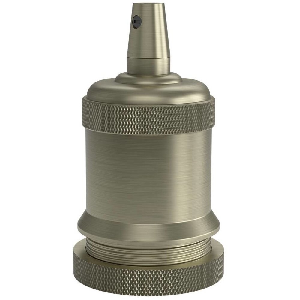 Beleuchtungonline Calex Lampenhalter E27 – Ø50mm – H71mm - Bronze - Vintage Lampe