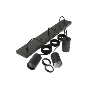 Calex Calex Pendelleuchte - 3x E27 - Schwarz - Vintage Lampe Calex Pendelleuchte - 3x E27 - Schwarz - Vintage Lampe