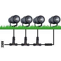 Beleuchtungonline LED Gartenstrahler 5W - IP65 - 2700K - Integrierte LED