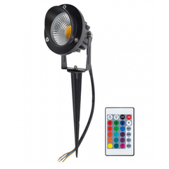 LED Gartenstrahler 9W - IP65 - RGB - Integrierte LED