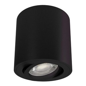 Beleuchtungonline LED Aufbaustrahler Schwarz Kippbar Rund LED Aufbaustrahler Schwarz Kippbar Rund